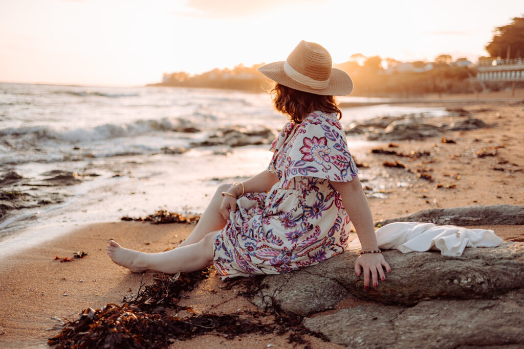 femme portrait thérapeutique plage